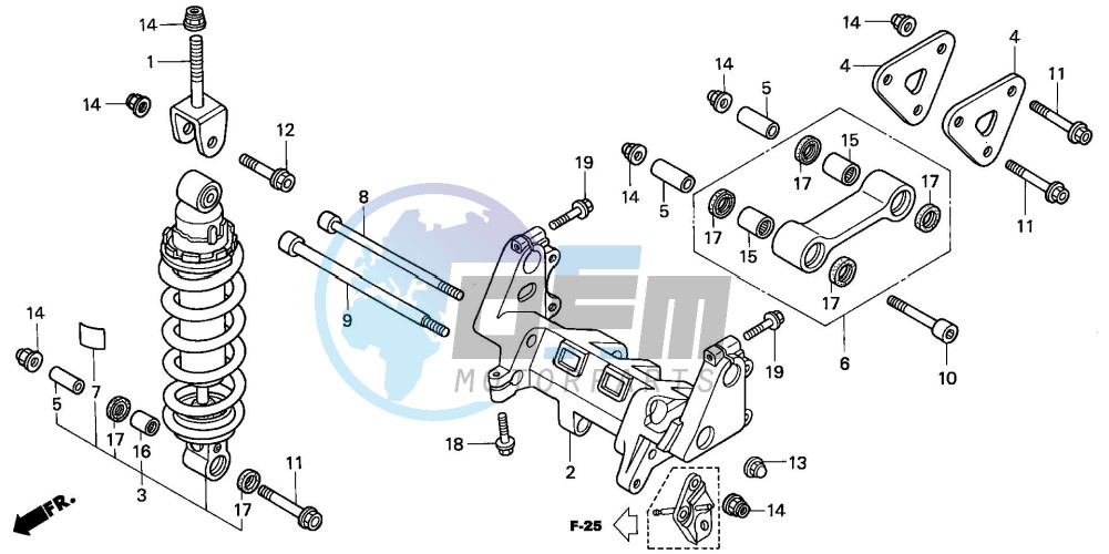 REAR CUSHION (VFR800)