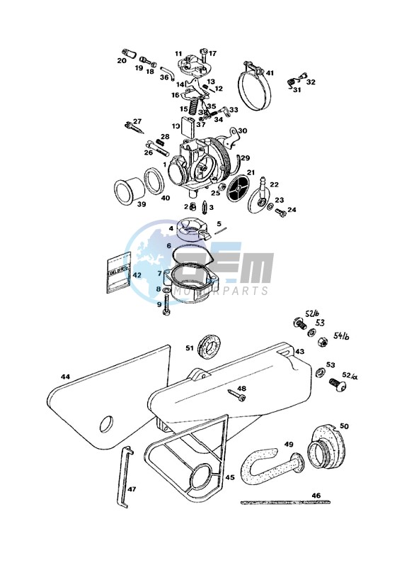 Carburator-intake silencer