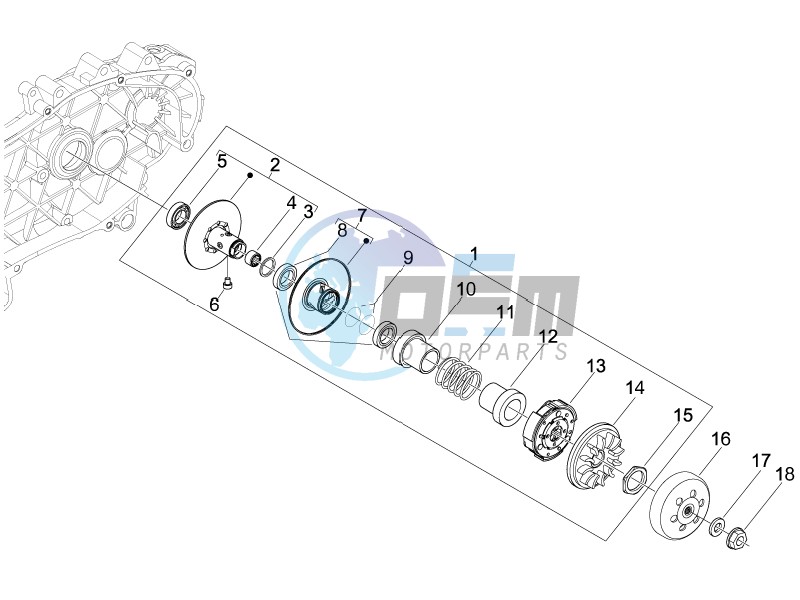 Driven pulley