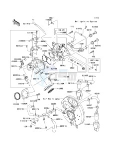 VN 1600 D [VULCAN 1600 NOMAD] (D6F-D8FA) D6F drawing THROTTLE