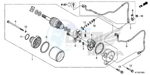 CBR125RSF CBR125RS E drawing STARTER MOTOR