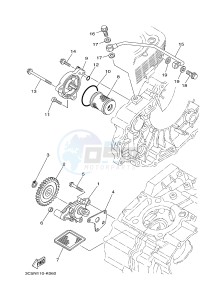 XT250 XT250D SEROW (1YB3) drawing OIL PUMP