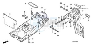 CBF10009 Europe Direct - (ED) drawing REAR FENDER