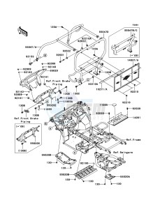 MULE_610_4X4 KAF400A8F EU drawing Guards/Cab Frame