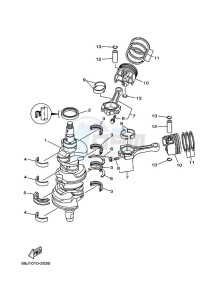 LF225TXRC drawing CRANKSHAFT--PISTON