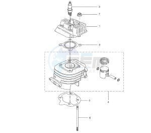 BW'S 50 drawing CYLINDER AND HEAD