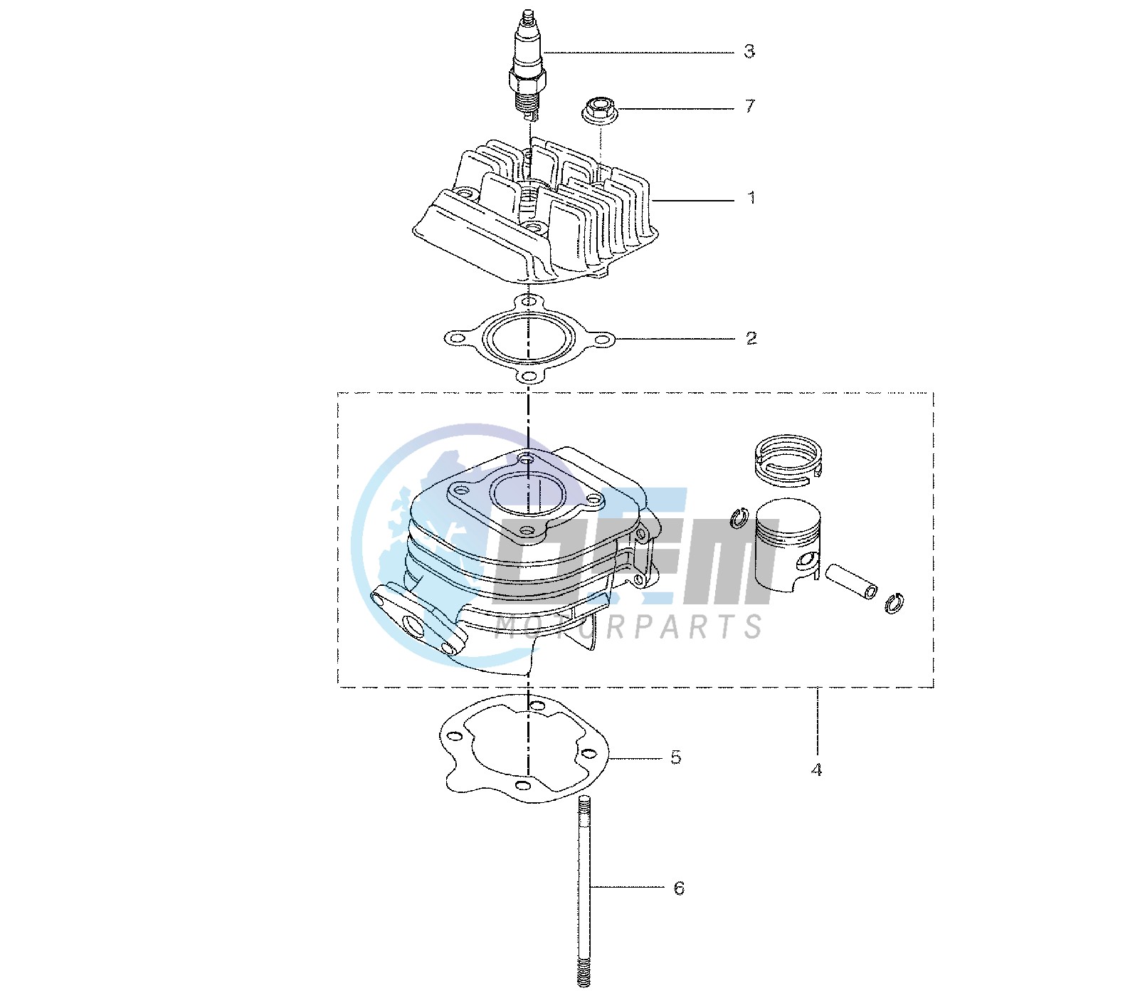 CYLINDER AND HEAD