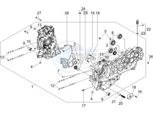 GT 250 ie 60 deg USA drawing Crankcase