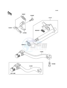 KX65 KX65A8F EU drawing Gear Change Mechanism