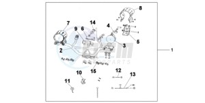 XL700VA9 UK - (E / ABS MKH) drawing FRONT FOG LIGHT