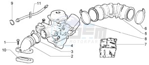 Liberty 125 la poste drawing Carburettor