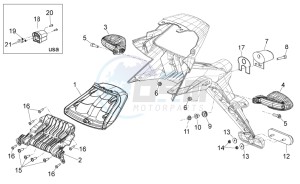 NA 850 Mana GT (AU, CN, EU, GB, IN, JP, K, USA) drawing Rear lights