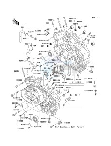 VN 1500 E [VULCAN 1500 CLASSIC] (E2-E6) [VULCAN 1500 CLASSIC] drawing CRANKCASE -- VN1500-E5_E6- -