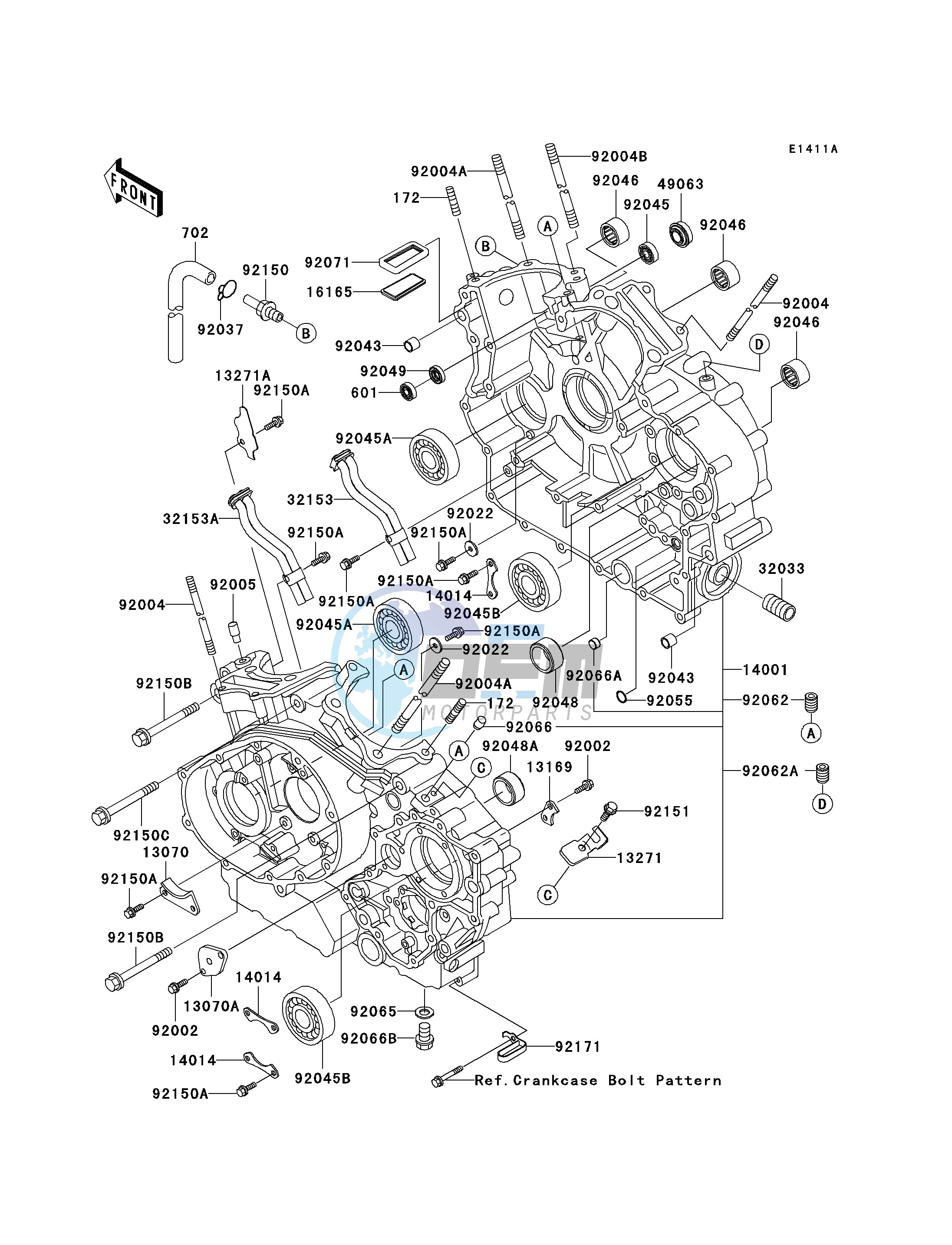 CRANKCASE -- VN1500-E5_E6- -