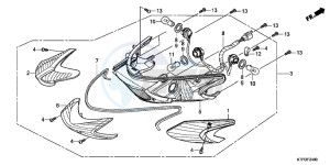 SH125B drawing REAR COMBINATION LIGHT