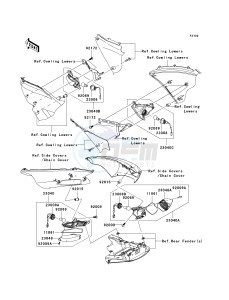 KRF 750 F [TERYX 750 4X4 NRA OUTDOORS] (F8F) C8F drawing TURN SIGNALS