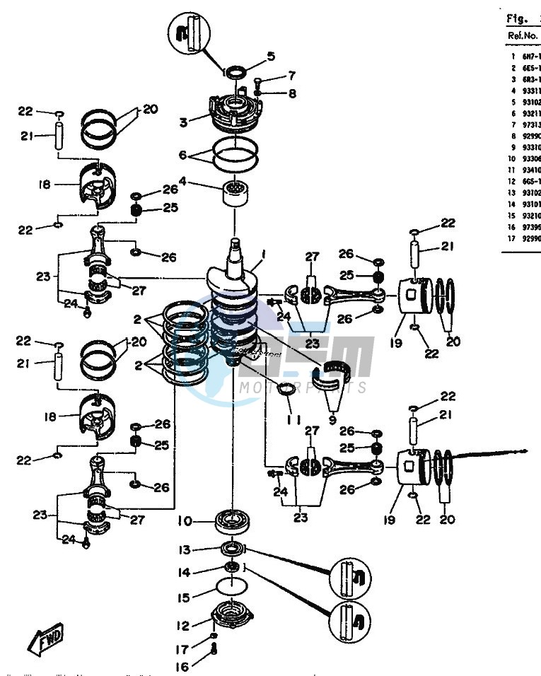 CRANKSHAFT--PISTON