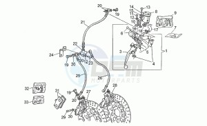 Sport 1100 Carburatori Carburatori drawing Front master cilinder