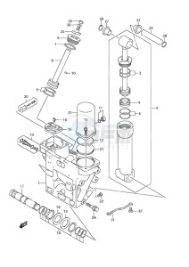 DF 225 drawing Trim Cylinder