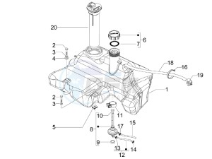 LX 50 4T-4V Touring drawing Fuel Tank