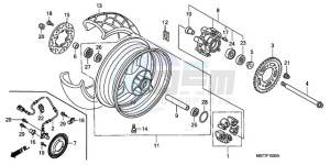 XL1000V9 Europe Direct - (ED) drawing REAR WHEEL