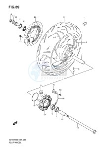 VZ1500 (E2) drawing REAR WHEEL