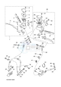 YP400R X-MAX 400 (1SD5 1SD5 1SD5 1SD5) drawing FRONT MASTER CYLINDER