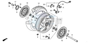 GL1800 drawing FRONT WHEEL