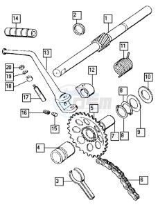 SPORT-R_K7 50 K7 drawing Starter mechanism-kick start