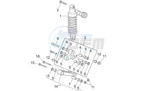 Norge 1200 IE 1200 drawing Connecting rod - rear shock abs.