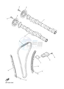 FZ8-N FZ8 (NAKED) 800 (2SH5) drawing CAMSHAFT & CHAIN