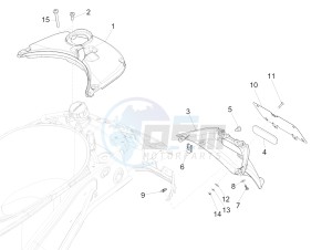 SPRINT 50 4T 4V NOABS E2 (NAFTA) drawing Rear cover - Splash guard