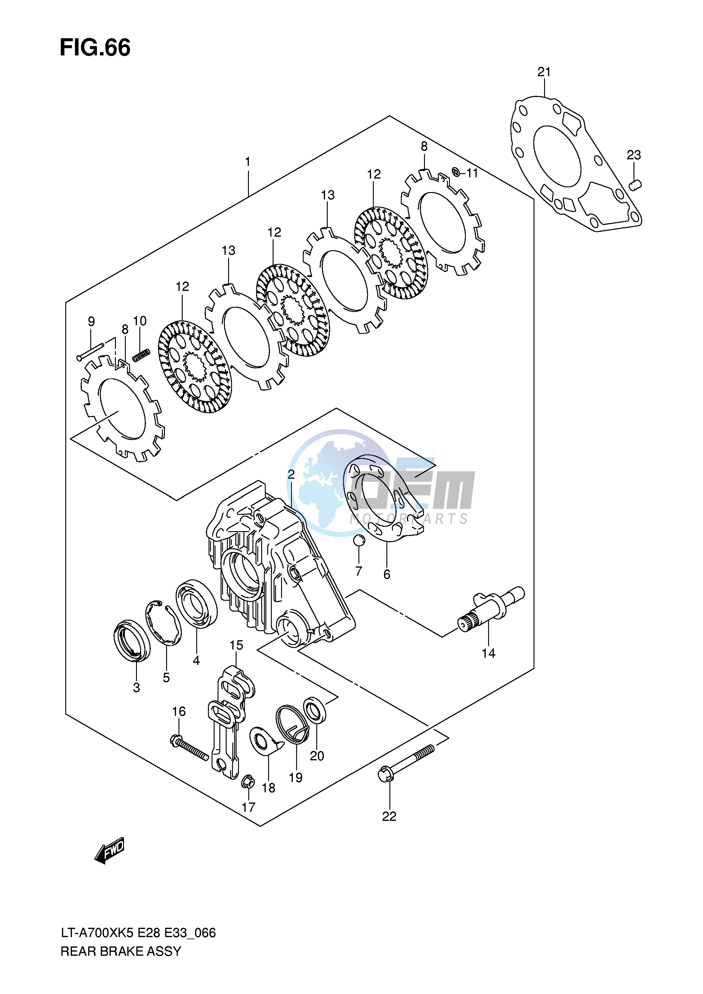 REAR BRAKE ASSY