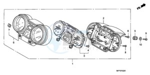 CB1300SA9 Europe Direct - (ED / ABS BCT MME TWO) drawing METER (CB1300S/CB1300SA)