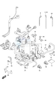 DF 9.9B drawing Harness Tiller Handle w/Power Tilt