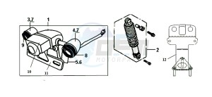 ALLO 50 (25 KM/H) (AJ05WA-NL) (L8-M0) drawing TAIL LIGHT RR. CUSHION / ALLO 50 (25 KM/H) (AJ05WA-NL) (L8-M0)