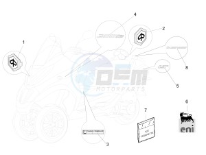 MP3 300 ie lt Touring drawing Plates - Emblems