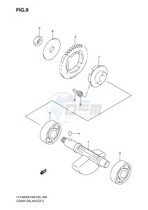 LT-Z400 (E28-E33) drawing CRANK BALANCER