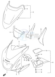 RF900R (E2) drawing COWLING BODY (RF900RT RV)