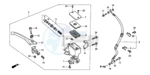 SES125 drawing FR. BRAKE MASTER CYLINDER