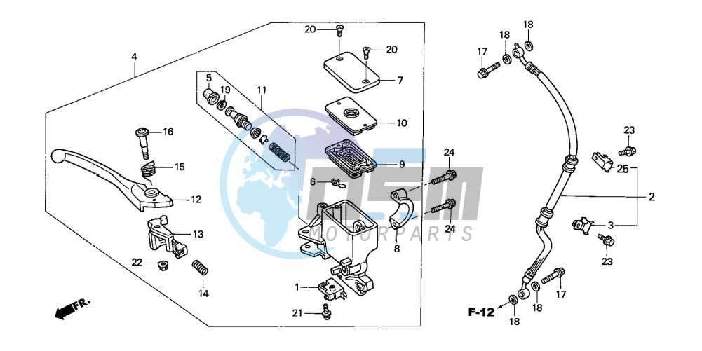 FR. BRAKE MASTER CYLINDER