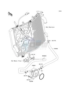 ZX 636 C [NINJA ZX-6R] (C1) C1 drawing OIL COOLER