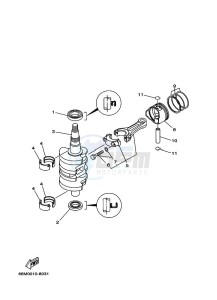 FT9-9DEL drawing CRANKSHAFT--PISTON