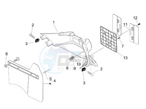 Granturismo 125 L Potenziato drawing Rear cover - Splash guard