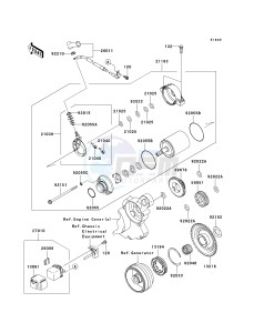 KLX 450 A [KLX450R] (A8F-A9F) A9F drawing STARTER MOTOR