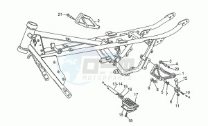 Nevada 750 drawing Foot rests - lateral stand