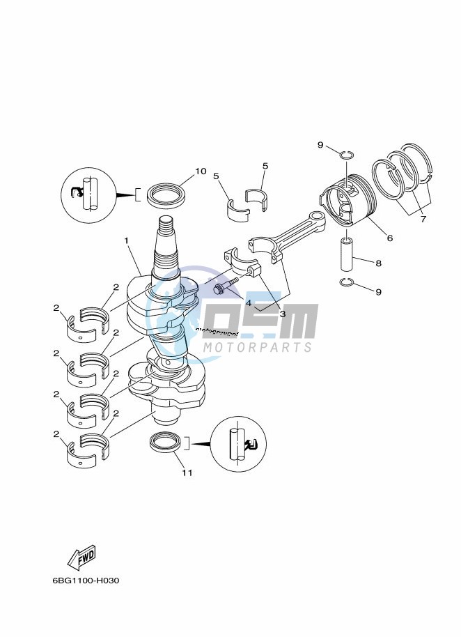 CRANKSHAFT--PISTON