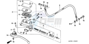 VFR800A9 Europe Direct - (ED / ABS MME) drawing CLUTCH MASTER CYLINDER