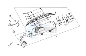 HD 2 125i drawing EXHAUST