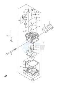 DF 9.9A drawing Carburetor w/Remote Control